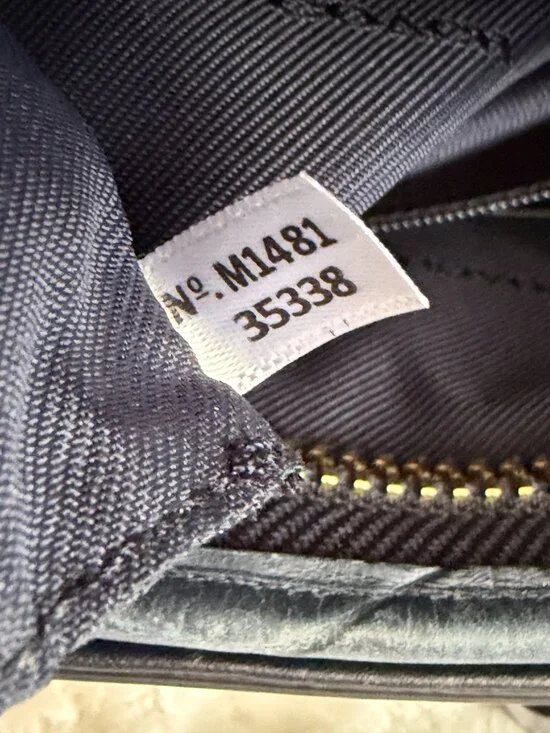 Coach Prince Street Satchel Navy Leather Crocodile-Embossed Crossbody/Handbag - Picture 15 of 16